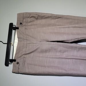 Maurices Mid Rise Boot Cut Tan Trouser Dress Pants